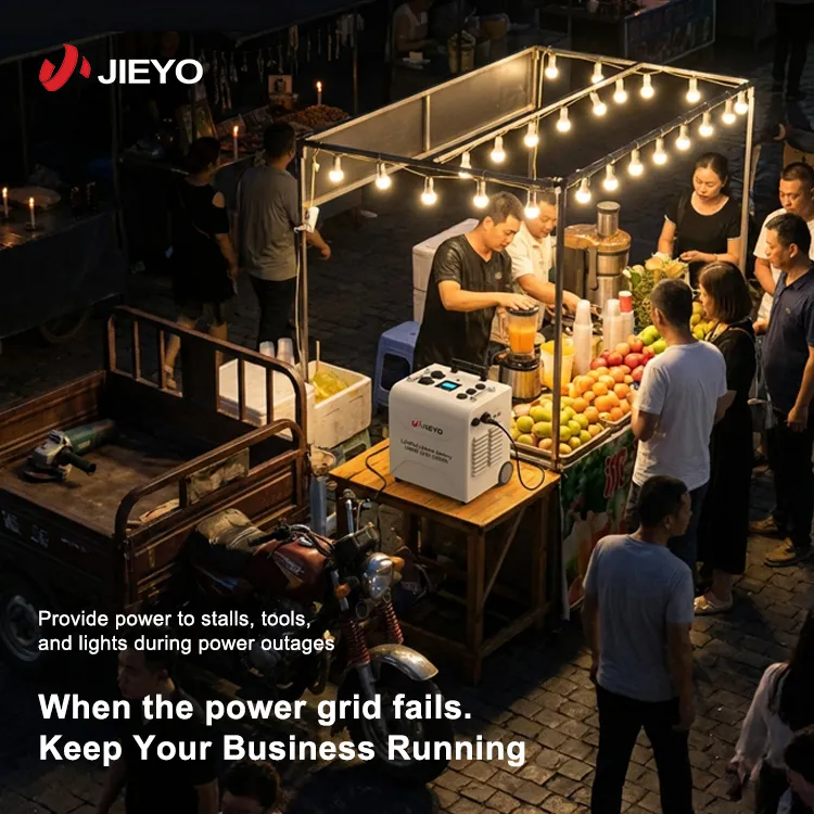 3000W 25.6V 3200Wh Portable Power Station Night Market Emergency Power Supply.webp